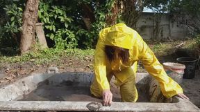 Soaking in the Mud in My Rainwear