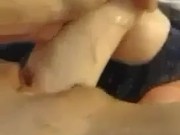 HUGE DILDO stretches my tight pussy In quarentine