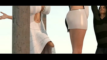 Cartoon MILF trans futa rides huge cocks in messy cum compilation