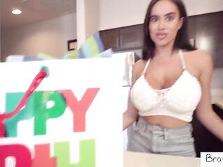 Victoria June Gets Sex Toy And Birthday Sex For Stepson