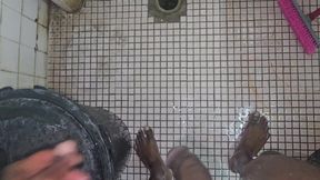 Hot Bath and Massage with My Mole Foreskin Dick