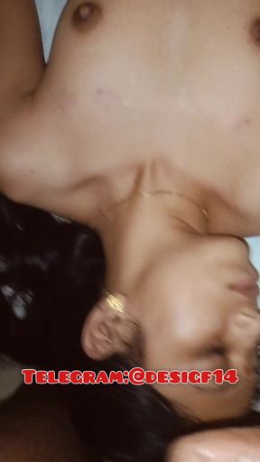 Desi girl friend cum inside the mouth horney indian eats cum