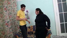 Picked up fatty spreads legs for his big dick