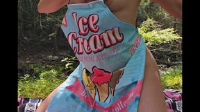 Milk Cutest Cougar Cow in Her New Ice Cream Apron