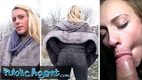 Martin Gun and Brittany Bardot's outdoors smut by Public Agent