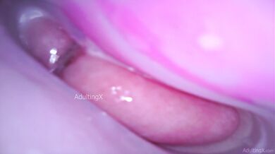 Camera in my pussy while I cum deep inside myself