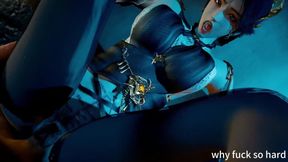 3D Cosplay Mature MILF Wear Sexy Dress and Have Hardcore Sex