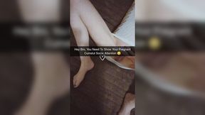 Neglected Pregnant Slut Gets Creampied