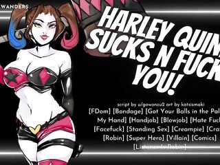 Harley Quinn Captures & Interrogates U With Her Holes! -- Erotic ASMR Roleplay for Males