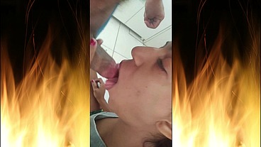 Jade sucks the gas delivery man in the kitchen and on the balcony while her husband works!