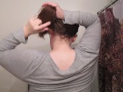 Hair Journal: Combing Long Curly Strawberry Blonde Hair - Week 4 (ASMR)