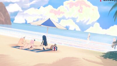 Naruto Uncensored Hentai Promo: Naruto and Sakura's Big Tits Get Pounded in a Hot Triangle