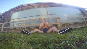 BigSlaveAndreas in Outdoor Bondage 2014