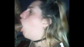 Le llene la verga de baba y me dio toda la leche en la carita como me gusta