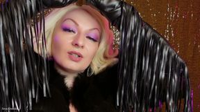 Leather gloves and fur fetish ASMR video by Arya Grander