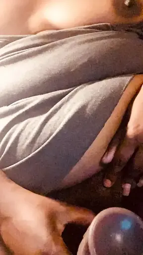 Playing with my 8 inch dildo