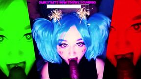 Trophy Game Challenge: Sucking Dildos for Rewards in a Sissification Role Play