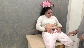 Step daughter seduced her step dad tricky sex check stomach pain