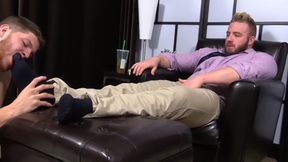 Marshall Worships Boss Aaron Bruiser's Feet