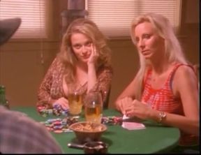 Best Classic Retro Sex Ever with two busty cowgirl blondes