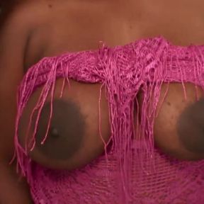 Gorgeous black fat woman banged by a huge cock