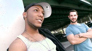 Steamy interracial action with a steamy mixed-race stud