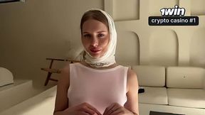 Blonde luxury girl Jia Lissa cousin Alexa Martens got jizz on tits, missionary style. Cumshot, porno, filthy girl.