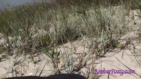 Big tits mature woman suck cock on a beach