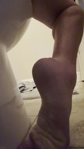 Epic moment from "Bathroom Break with My Huge Cock"