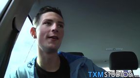Skinny young twinks cum on each other after anal threesome