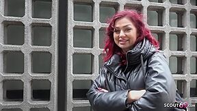 Redhead Teen 18+ Ria Red Pickup & Casting Fuck In Berlin