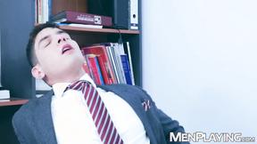 ”Dr Dan gives Bastian Karim thorough testicular examination”