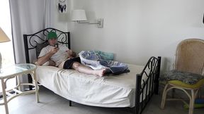 caught masturbating stepson gets a sex lesson from stepmom