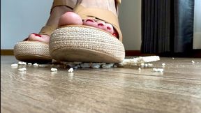 Preparing Breakfast With My Dirty Shoes For You – Food Crush, High Heels POV, Crunching, Femdom Humiliation