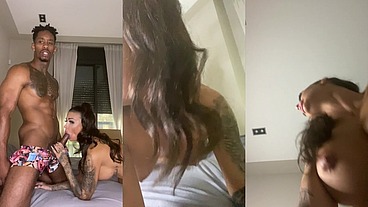 FUCKING REAL BBC - RIDING and SUCKING BIG BLACK COCK in my room - Jesus Reyes & Susy Gala