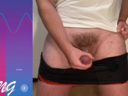 Huge hands free postate orgasm cumshot in underwear