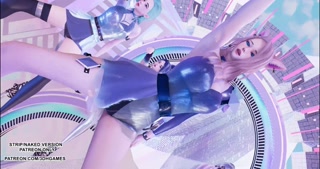 [MMD] Aespa - Black Mamba KDA Ahri Akali Seraphine Kaisa Sexy Kpop Dance Evelynn League Of Legends