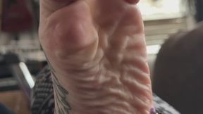 Close Up Tickle Tease of Your Wrinkled Sole