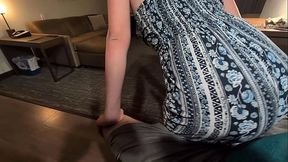 redhead lap dance makes hard cock wet shorts