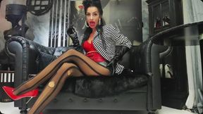 Goddess Commands You to Cum TWICE - Intense Leather JOI Femdom