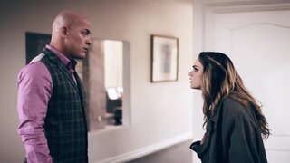 Athena Faris is dominted by the bald, tattooed DILF
