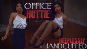 Office Hottie Helplessly Handcuffed