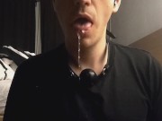 Gag ball and drooling