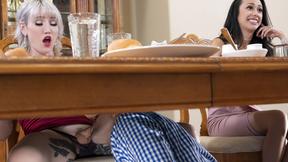 ”Tattooed big titted Lena Kelly shemale begs for a cock”