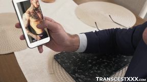 Disappointed Silver Steele disciplines FTM Atlas Alexanders needy pussy