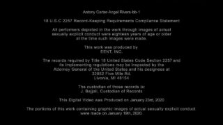 минет, кончил, без седла, ангел – молодые возбужденные Энджел Риверс и Энтони Картер, анальный трах без седла