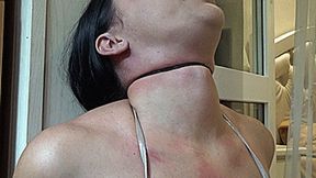 the rope moves with the Adam's apple