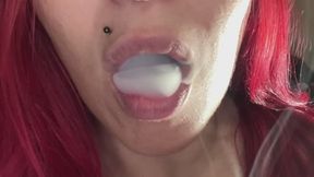 Smoking up close - hear the amazing hiss of the cigarette burning