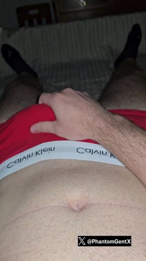 Dominant Phantomgentx Teases Thick Cock with Intense Dirty Talk