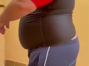 Gym T-shirt fits pretty tight